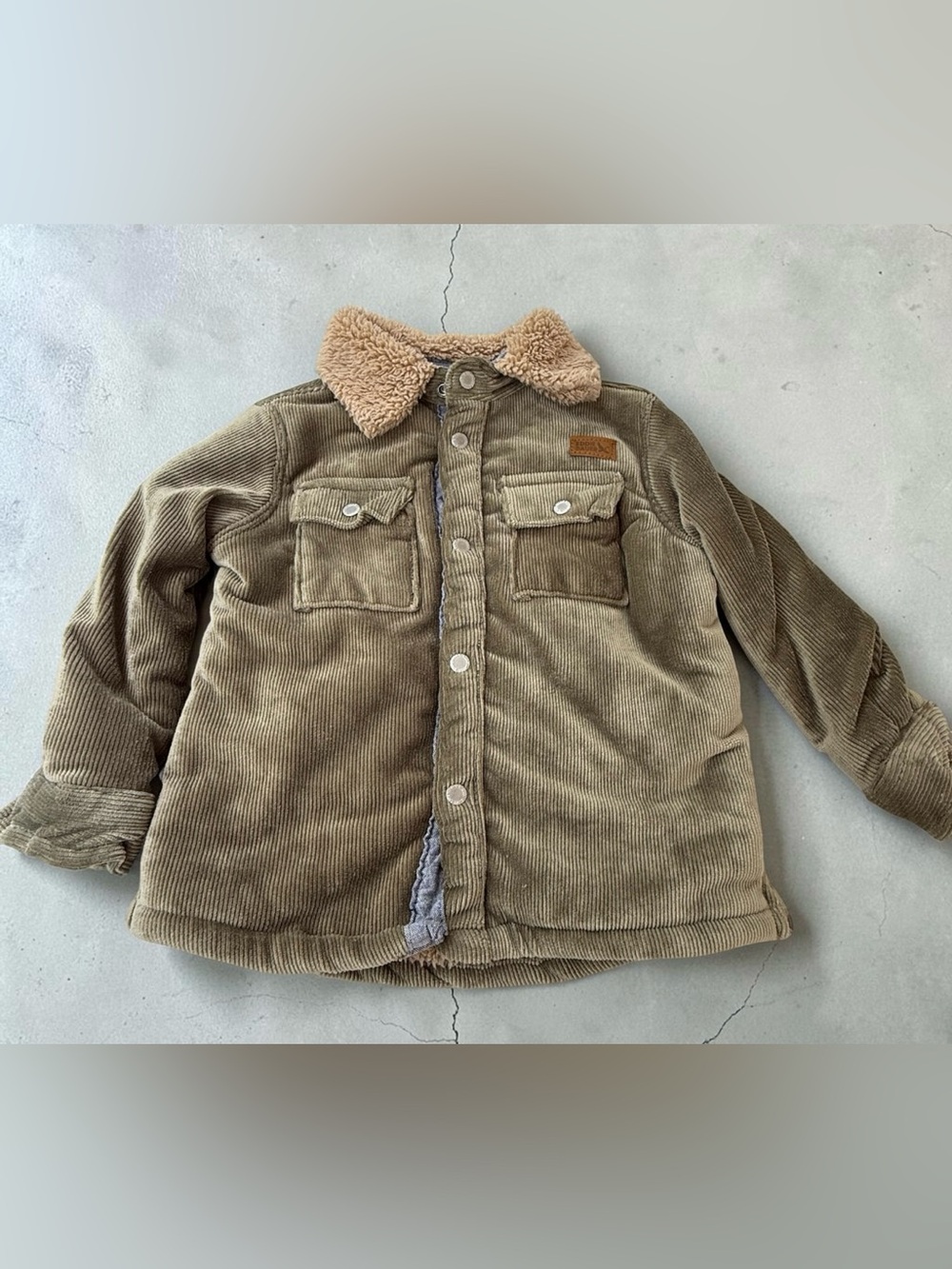 Eddie Bauer Kids Green Corduroy Jacket Boys Outerwear 18M